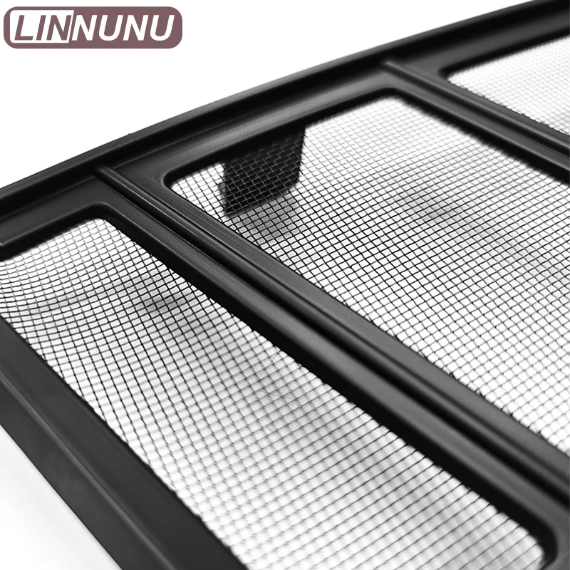 LINNUNU Front Grille Insert Net For ZEEKR 001 2024 New Car Styling Insect Screening Mesh Protector Cover Dust Decor Accessories