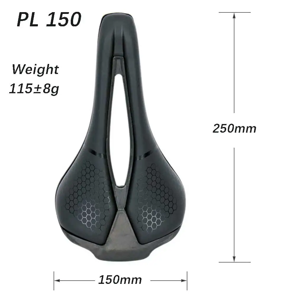 elitaone carbon fiber saddle 115g mountain bike/road bike ultralight seat 250x140mm UD textured bare carbon PL