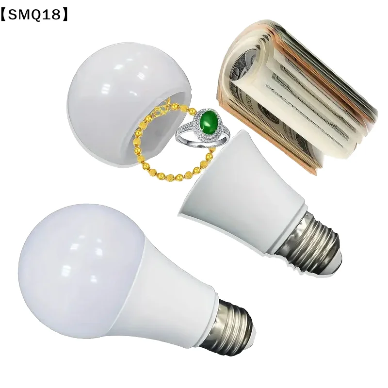 Creative Light Bulb Storage Box Private Money Jewels Box Secret Hidden Storage Bulb Compartment Safe Container Medicine Box【SMQ】
