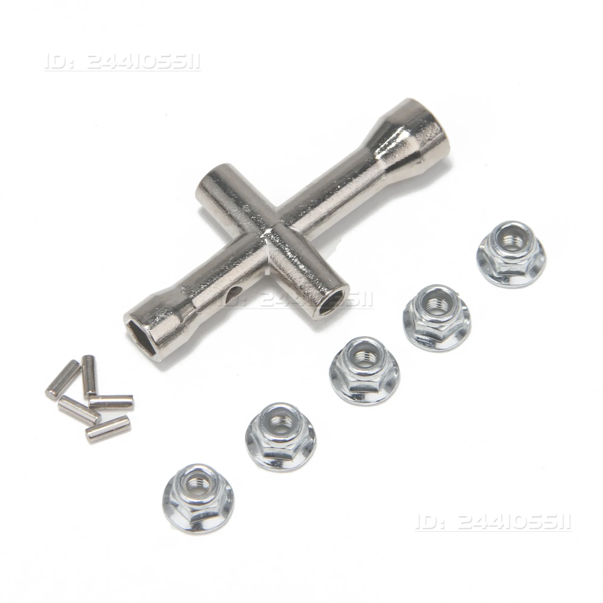 

RC Car Metal Drive Shaft CVD Brushed/Brushless Driveshaft Set Hex Socket Nuts Kit for SCY Model Vehicle Upgraded DIY Spare Part