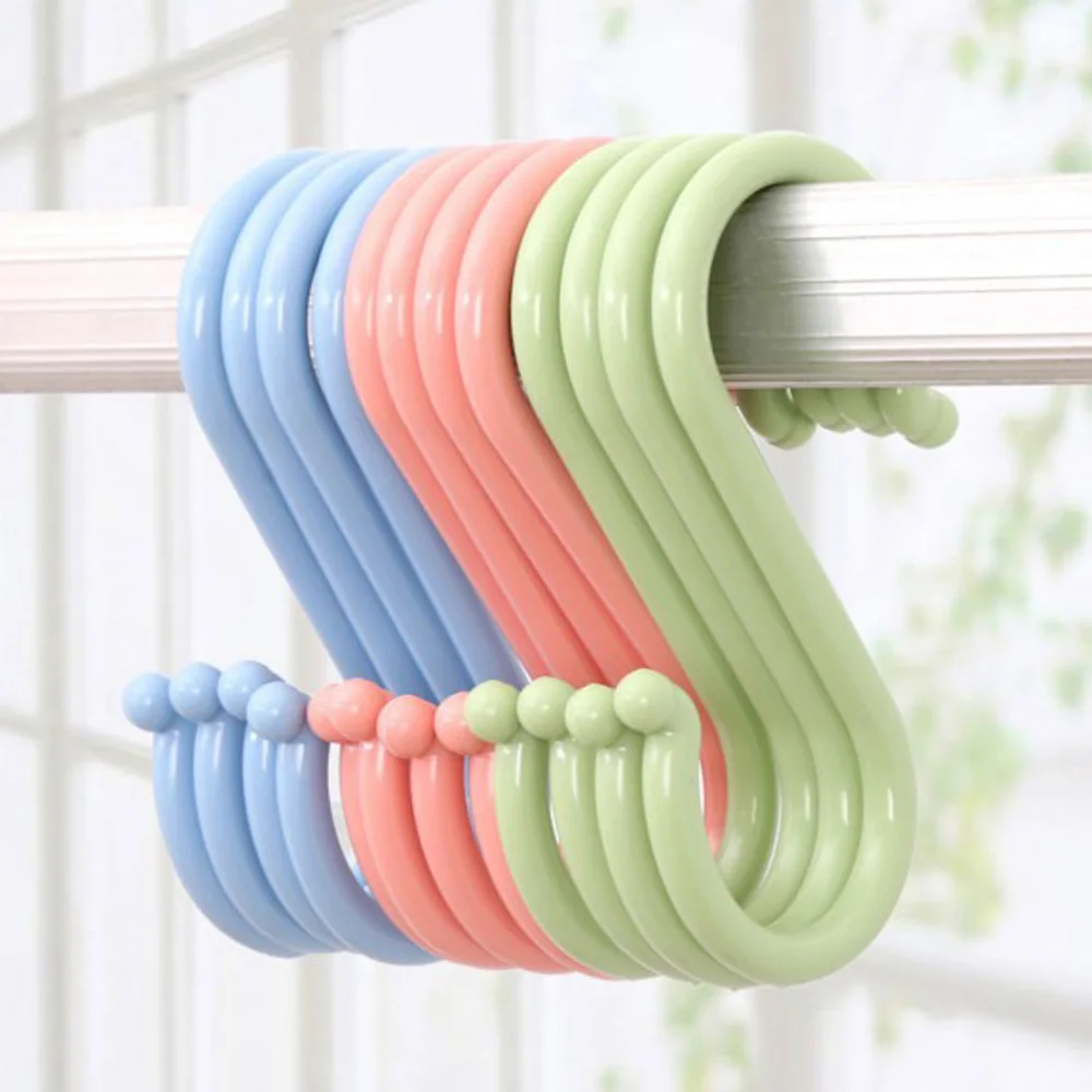 Living Bedroom Multi-purpose Hat Door Towel Hanging S-Shaped Hook Key Holder Clothes Hanger Organizer