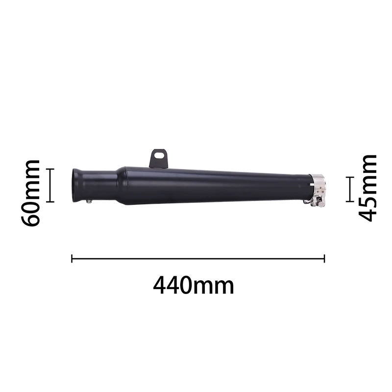 Scout Icon For INDIAN Scout Sixty/Bobber 2015-2024 Motorcycle Exhaust Link Pipe Slip On Black Tail Muffler Stainless Steel Tips view 5