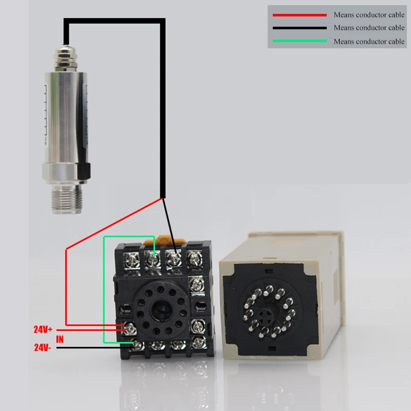 Type Din Programmable water level controller low 0-50cm 100cm 200cm 0-0.5m 1m,2m,3m,5m,10m water level monitor with level sensor