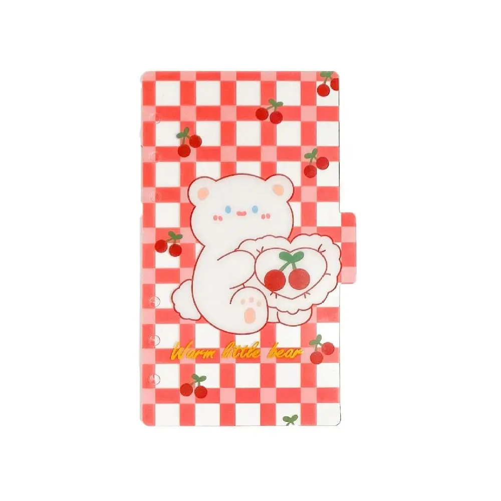 5Sheets A6 Loose-Leaf Notebook Refill Paper Cherry Bear Spiral Binder Divider Page Separator Cartoon Index Binder Inner Page