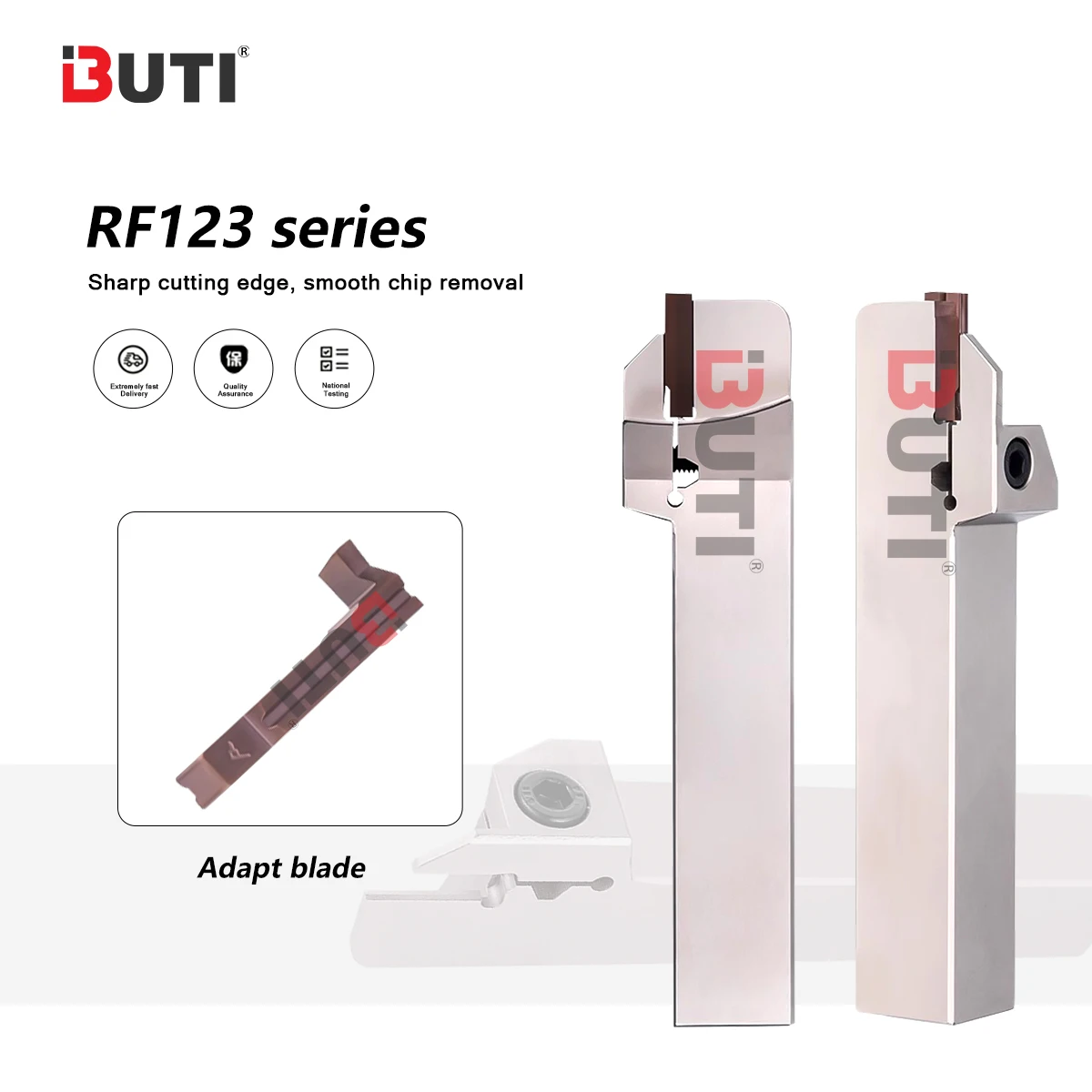 

RF/LF123 Series Hardened Outer Circular Groove Cutter Holder RF123E1212J-2D24 LF123J2525M-5T25 Slotting Tool Bar 7R123H1 Inserts