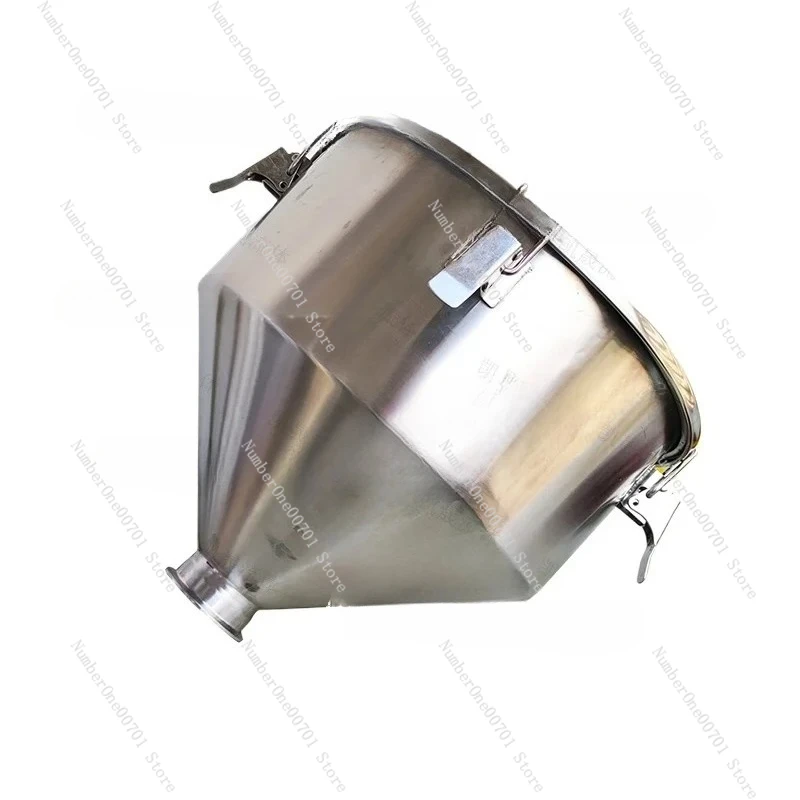Customized 316/304 Sanitary Food Stainless Steel Kitchen Funnel Sealed Lid Hopper