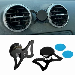 Car Phone Holder for Audi A3 S3 RS3 8P Air Vent Mount Car Styling Bracket GPS Magnet Stand Rotatable Support Mobile Accessories