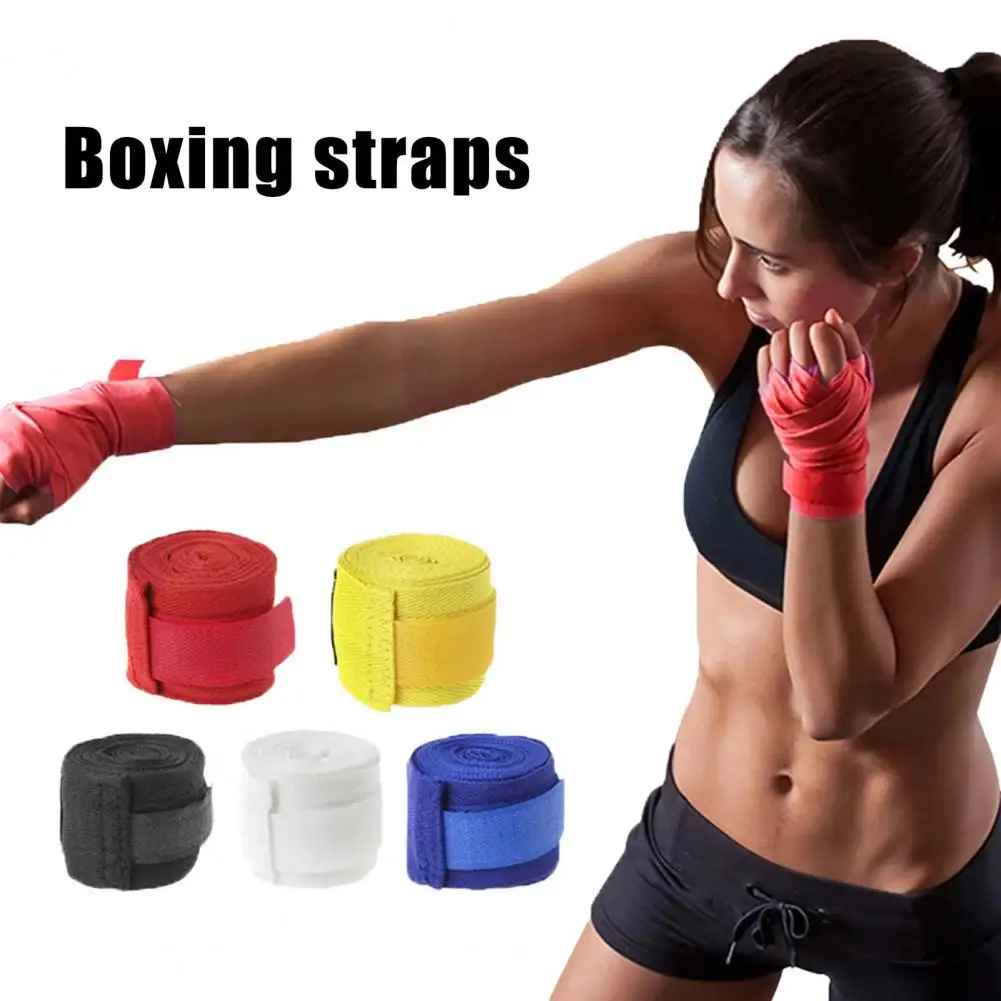 1 Pair Boxing Hand Wraps Inner Gloves 3 Meters Elasticated Bandages Stretchy Hand Wraps For Muay Thai MMA Kickboxing Karate