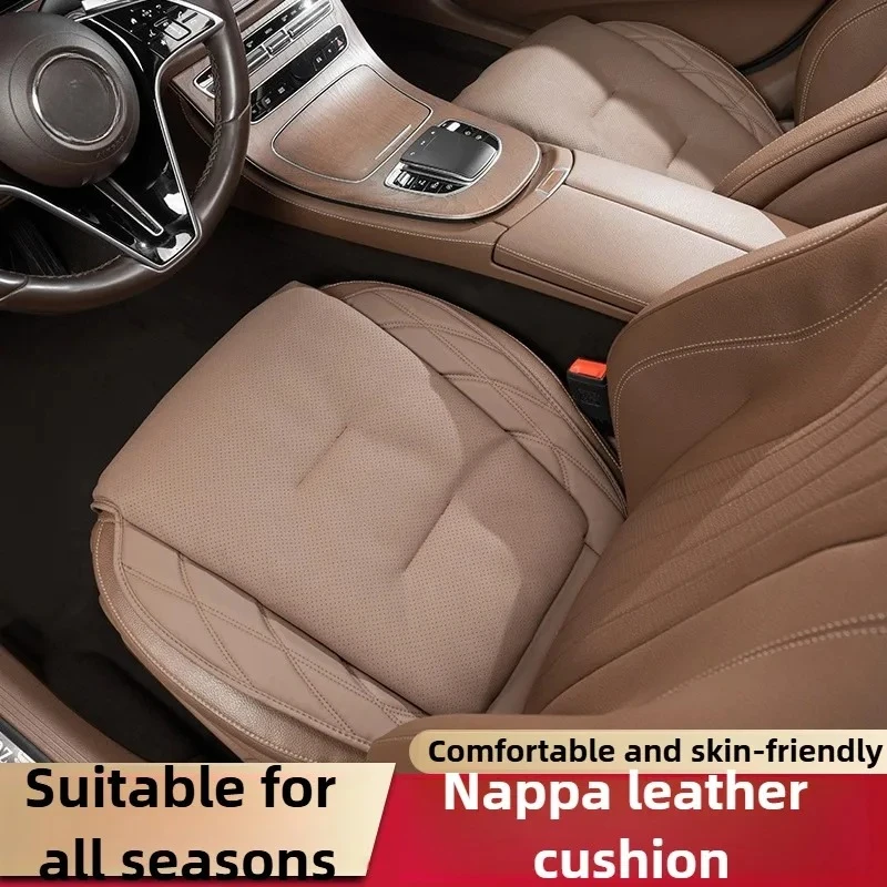 

For Audi Universal Car Seat Covers S Style Nappa Leather All Seasons Wear-Resistant Skin-Friendly Interior Cushion Protector Set