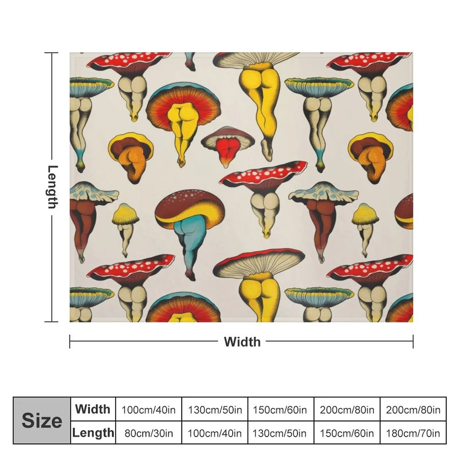 mushroom sexiest dance Throw Blanket Blankets For Bed Hair Sleeping Bag For Decorative Sofa Blankets