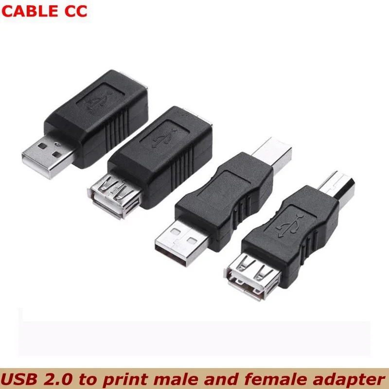 

1 шт./USB2.0 A «папа» и «мама» на «мама» принтера B, адаптер для печати, разъем USB 2.0, порт, розничный адаптер USB 2.0