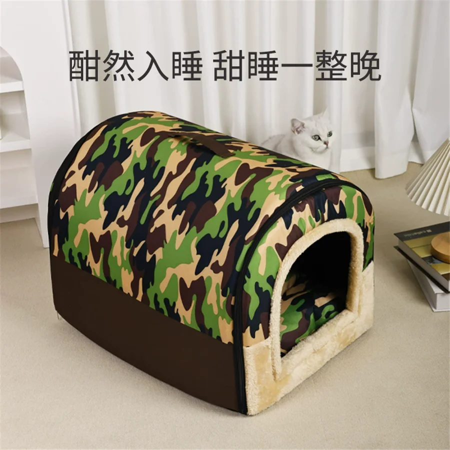 Sofa For Dog Bed Cat Puppy Rabbit Pet Foldable Warm Soft Warm Pet Kennel Sofa Sleeping Bag House Puppy Cave Bed
