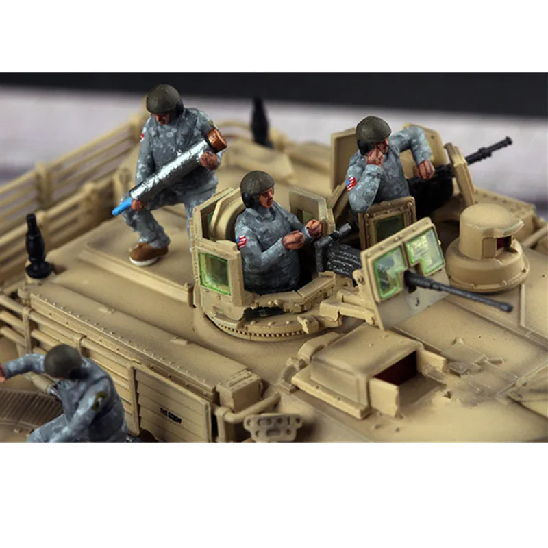 1:72 Scale Model 10 Pcs American M1 Tank Fleet 10 Soldiers Action Figure Armored Car Soldiers Toys Scene Accessory Dolls Display