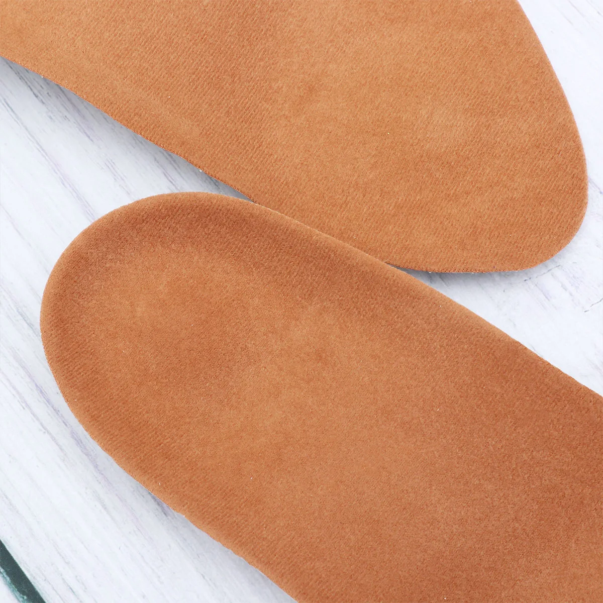 

1 Pair of GEL Insoles Shoe Pads Absorbing Arch Support Non-slip Insole for Walking Running Size S (Light Brown)
