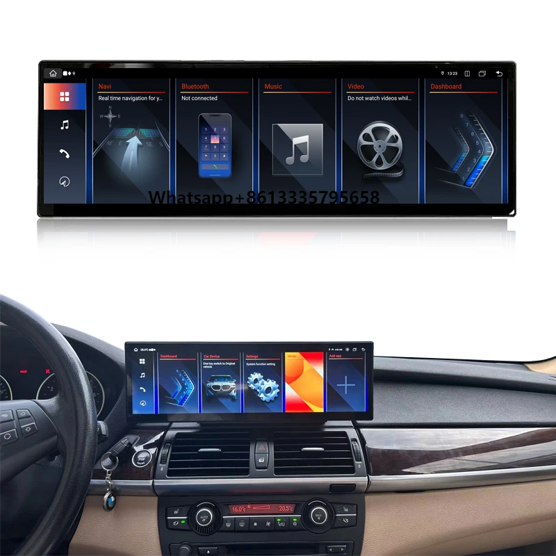 

14.9\" GPS Navigation Android AUTO Radio DSP Amplifier Functions Carplay Compatible Performance Stereo for E70 E71 X5 X6