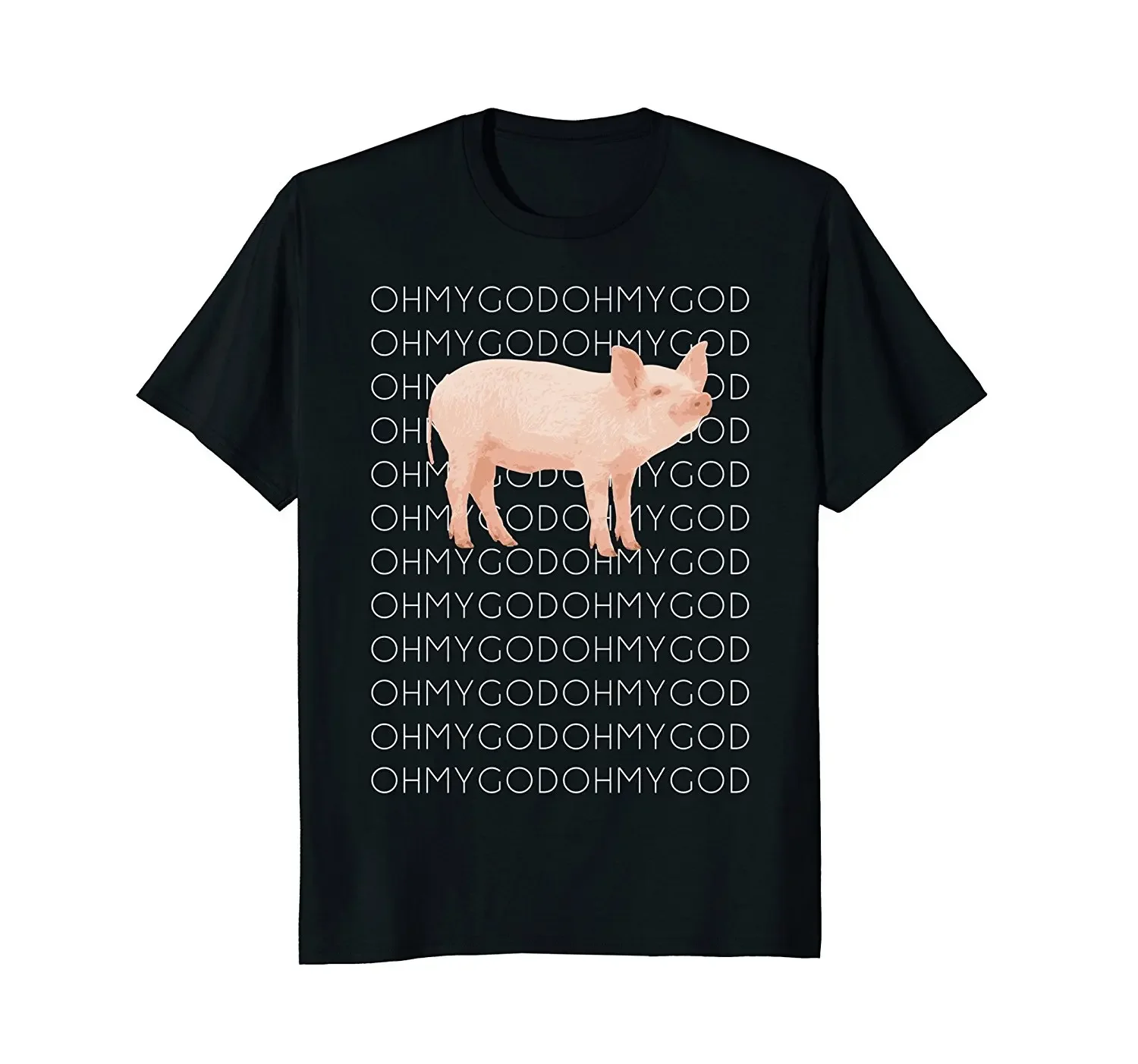 2020 Shane Dawson Oh My God Pig T-Shirt Funny Pig Graphic Tee Shirt Casual T Shirt For Men/Women