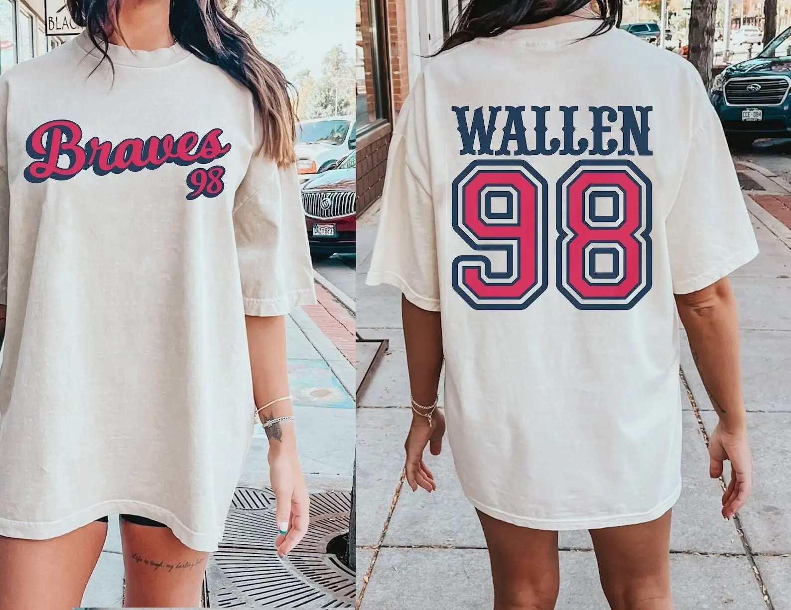 Wallen CrewNeck sweaT T Shirt braves 98 country music