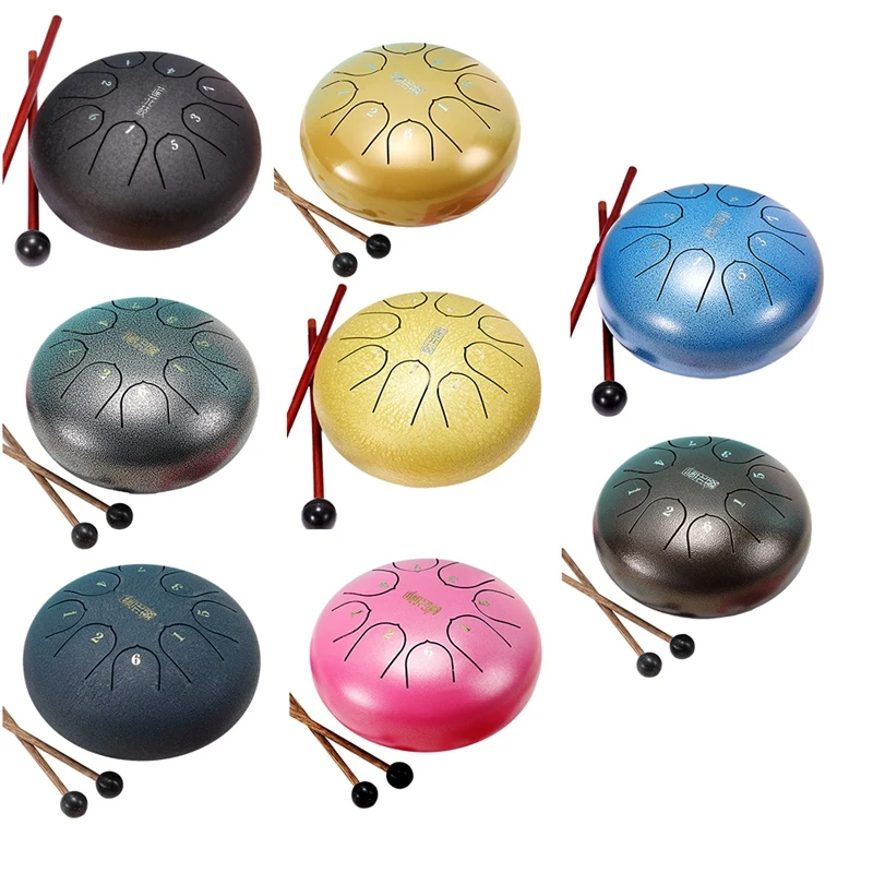 

6 Inch 8 Tone Rain Drum Outdoor Chakra Drum Garden Instrument Rain Drum Ethereal Drum