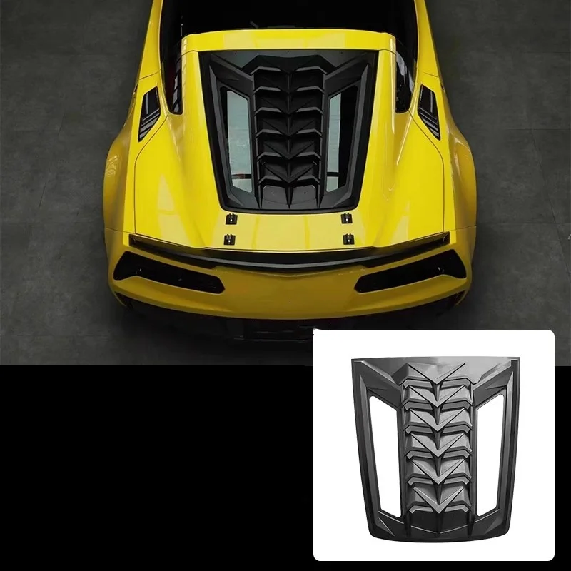 

Car Rear Window Blinds for Chevrolet Corvette C7 Modified Rear Louvers surround decorative accessories