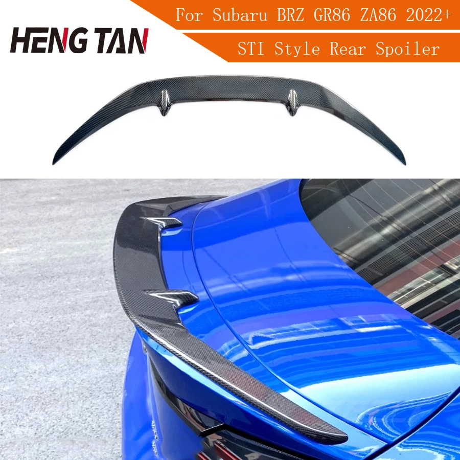 

For Subaru BRZ Toyota GR86 ZN8 2022+ Car Rear Trunk Spoiler Rear Wing Tail Wing Parts STI Style Carbon Fiber Body kit