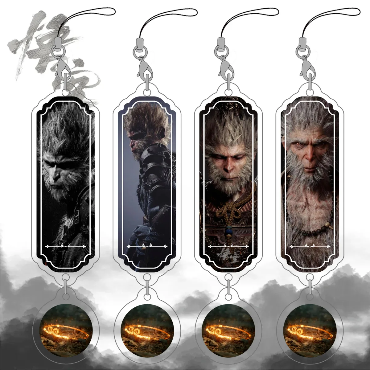 

Black Myth Wu Kong Pendant Game Accessories Mobile Pendant Acrylic Bag Pendant Wu Kong Key Chain Friend's Birthday Gift