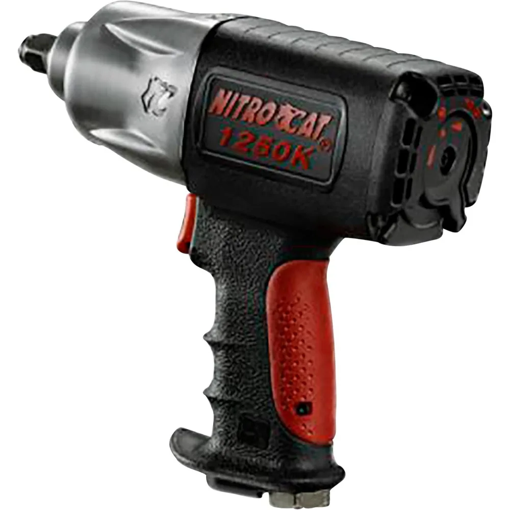 Pneumatic Tools 1250-K 1/2-inch NITROCAT Composite Twin Clutch Impact Wrench-Impact Wrench- Powerful & Long-Lasting Power Wrench