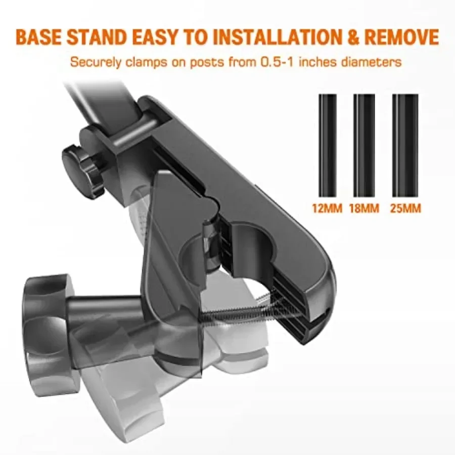 マイクスタンド用タブレットホルダー マイクミュージックスタンド iPad用タブレットホルダー タブレットマイクスタンドマウント シートミュージック用