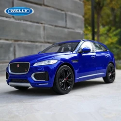 Welly 1:24 JAGUAR F-Pace SUV Alloy Car Model Diecasts Metal Toy Off-road Vehicles Car Model Simulation Collection Childrens Gift