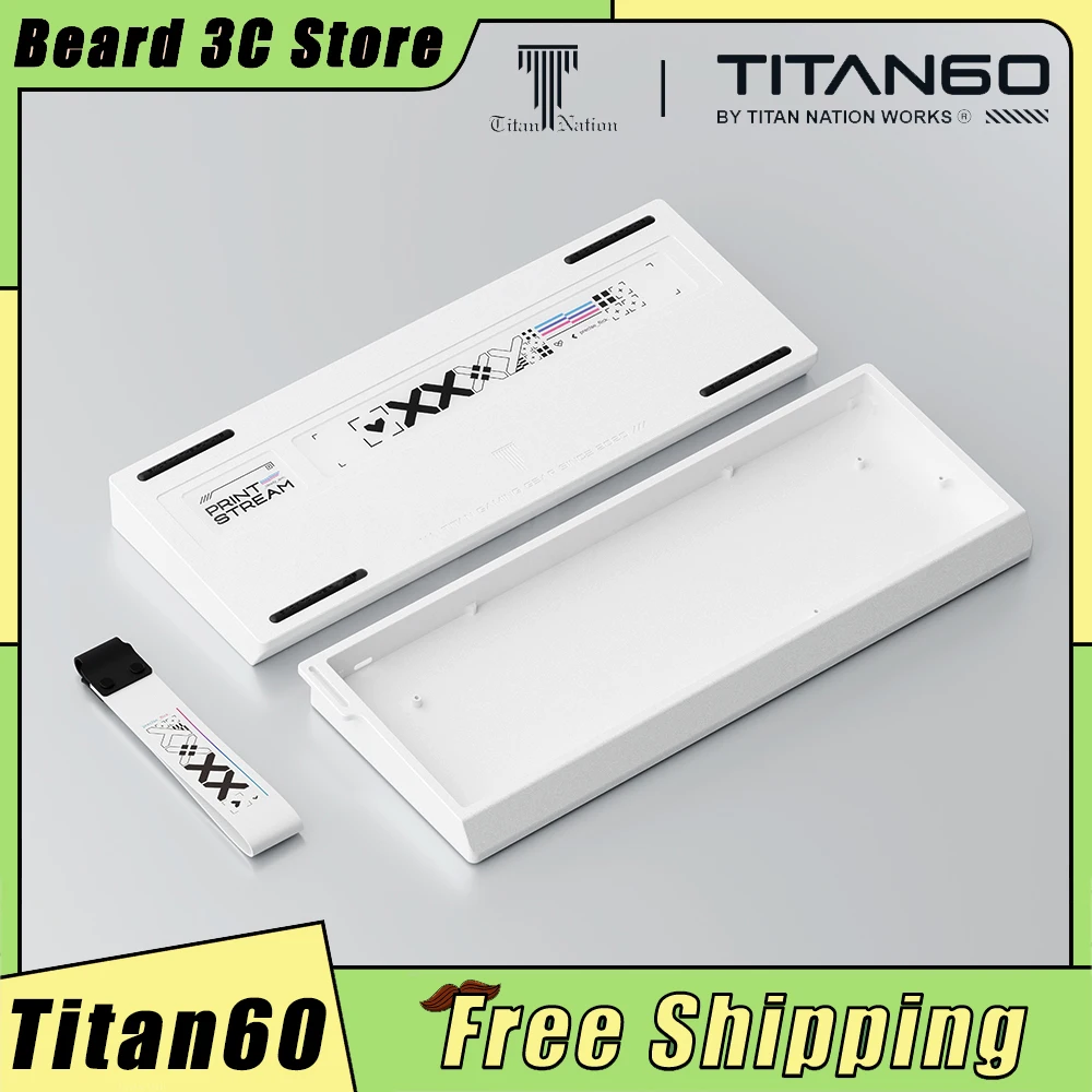 Titan Nation Titan60 Mechanical Keyboard Shell CNC Aluminium Alloy Keyboard Case Wooting MAD60 GH60 PC Gamer Accessories Custom