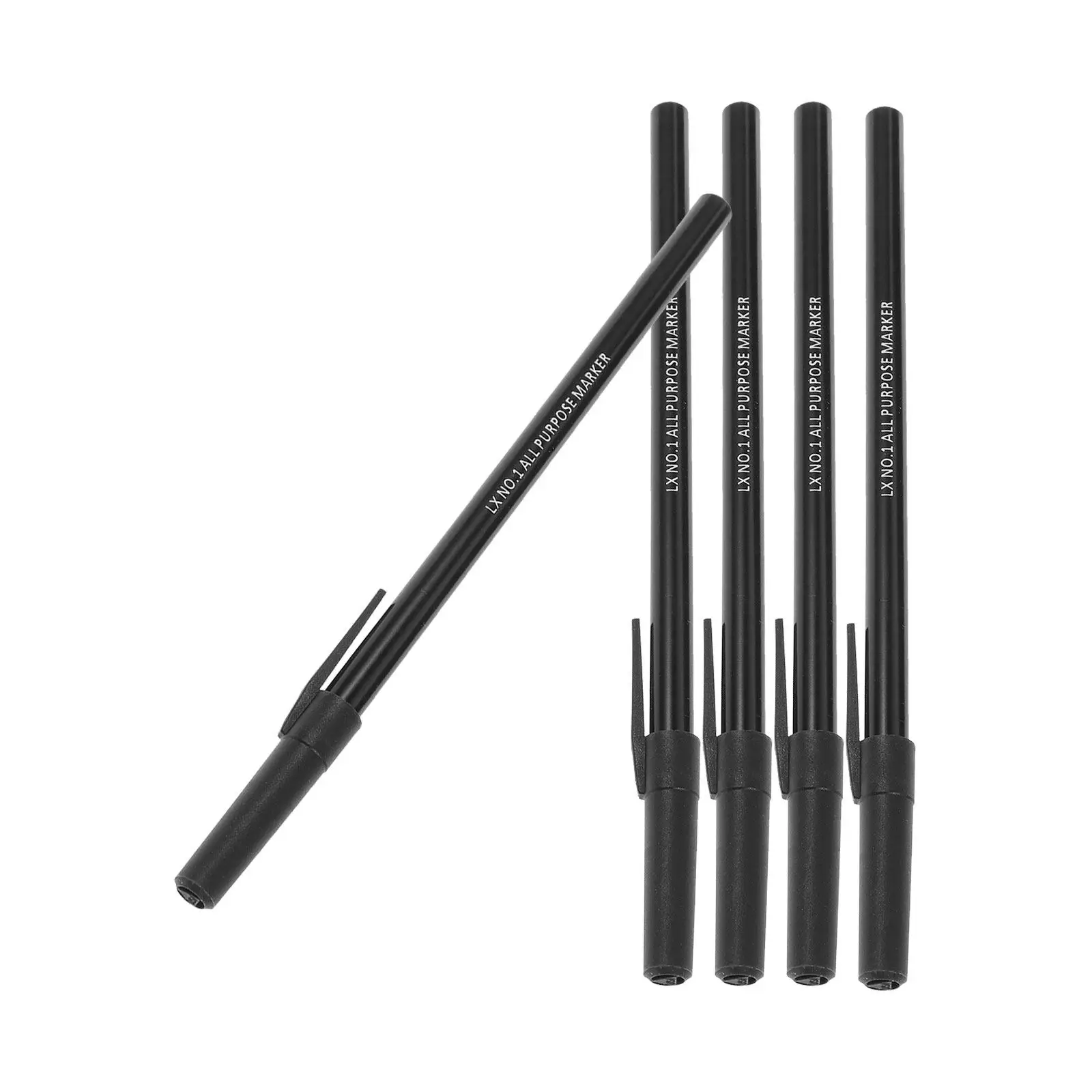 

5Pcs Laundry Markers Permanent Washable Fabric Pen for Clothes Labeling Black Dry Cleaner Sheets for Dryer Laundry Labels Pens