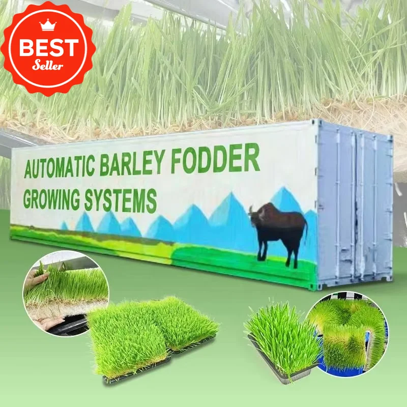 Mushroom Fodder Hydroponic Forage Fully Automatic Farm System Growing Grow Container Bean Sprout Farming Machine