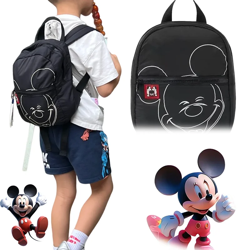 

Рюкзак с Микки Диснеем, дорожная сумка, холщовая сумка для детского сада, для мальчиков и девочек, аниме, мини-легкий, большой вместительности, против загрязнения