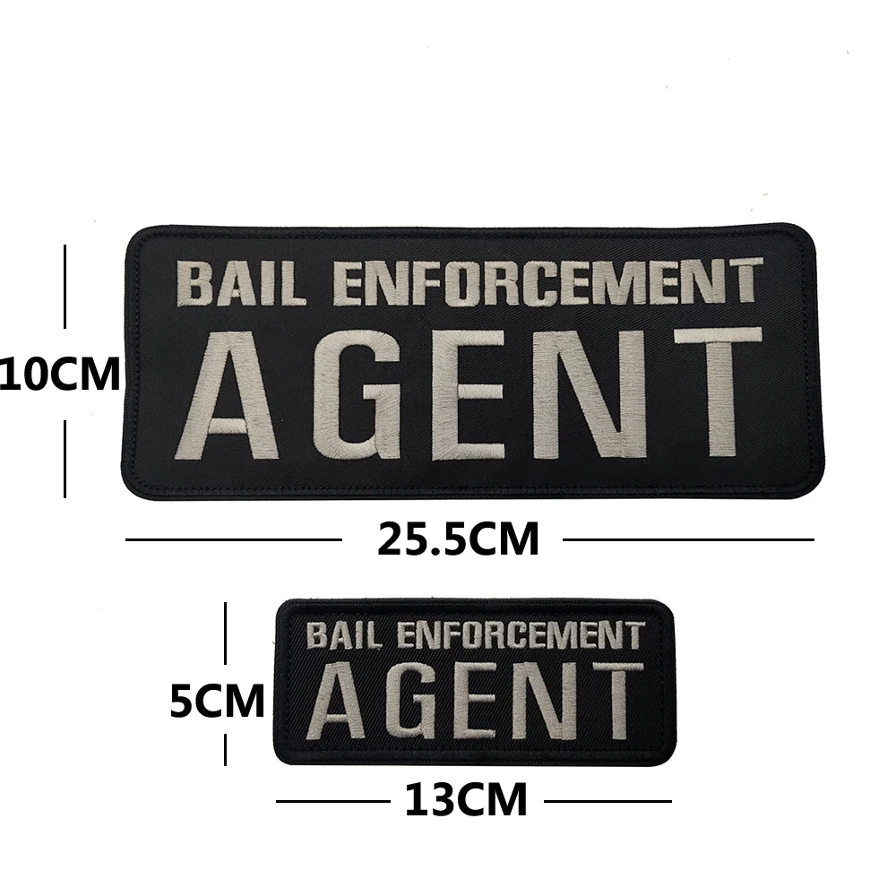 وكيل ضابط الأمن المسلحة المطرزة رقعة كبيرة التكتيكية سترة ظهره هوك شارة شارة للملابس الموحدة #2