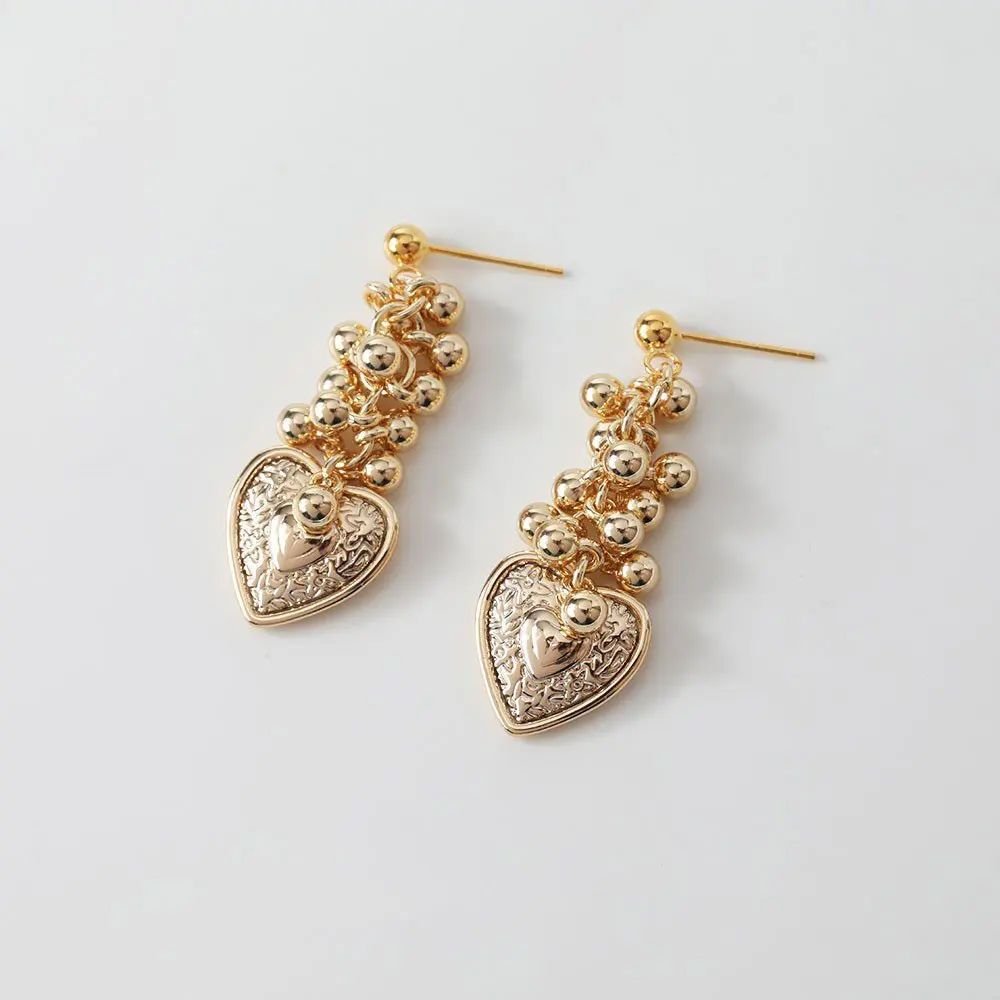 2PCS Design Grape Bunch Shape Pendant Charms for Jewelry Making Supplies Eardrop DIY Hand Made Alloy Accessories