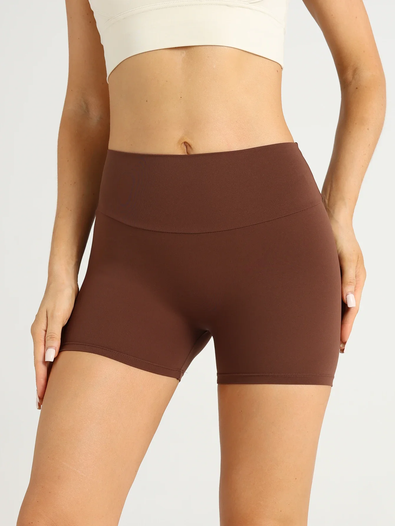 Women's High Waisted Yoga Shorts Butt Lifting Tummy Control Workout Fitness Running Stretchy Booty Lift Leggings Gym Activewear
