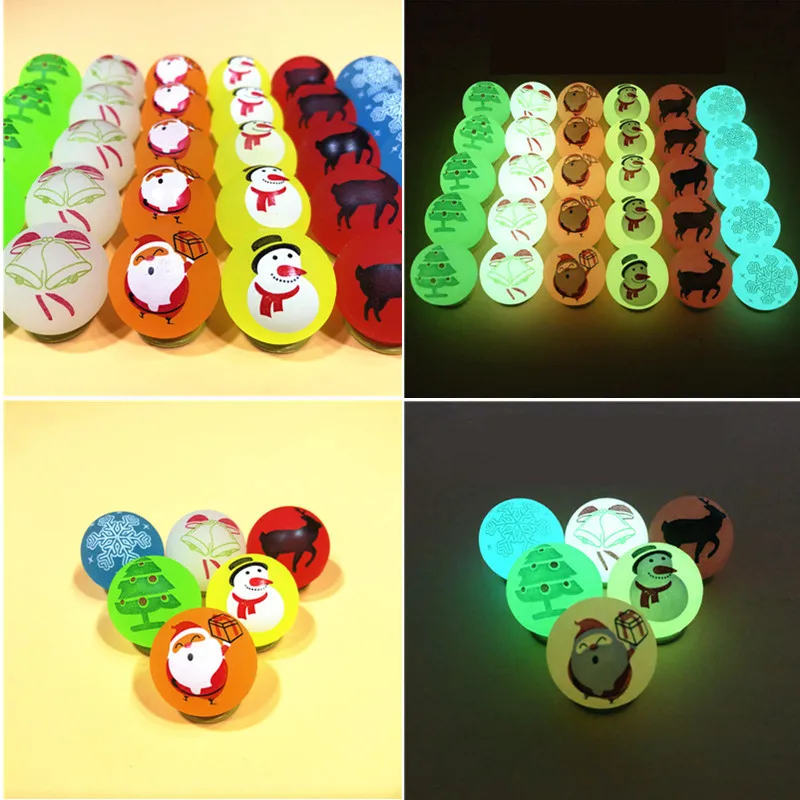 20pcs/30pcs/50pcs/80pcs/100pcs Funny toy 29MM bouncing night light Bouncy Ball child elastic rubber ball of Christmas toy