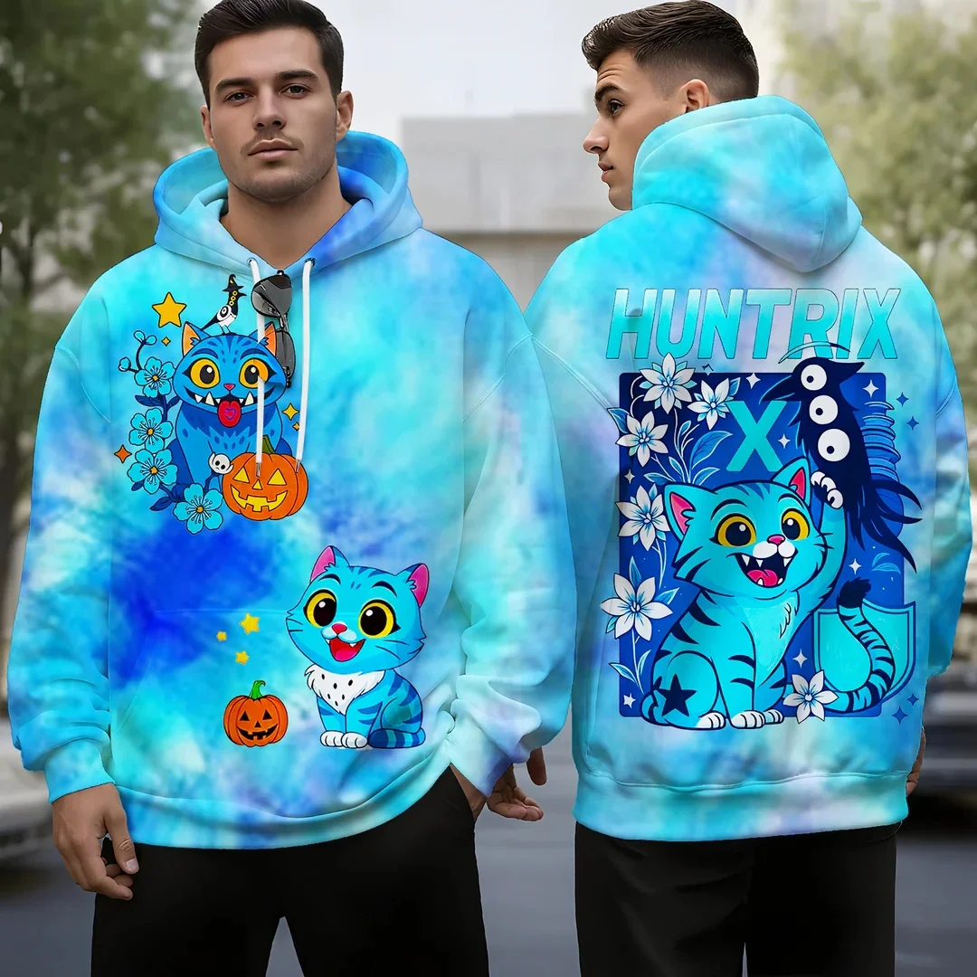 الخريف/الشتاء هوديس الصيد الساحرة فريق غزة الرجال فريق نفس النمط الحلو كول الشارع ثلاثية الأبعاد المتضخم الكبار الرجال والنساء