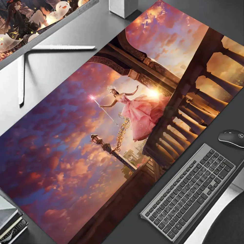 

Килимок для мыши W-Wicked For Good, настольный коврик, большая нескользящая клавиатура с защитой от потерь, эргономичная офисная резиновая ПК, домашний заказ