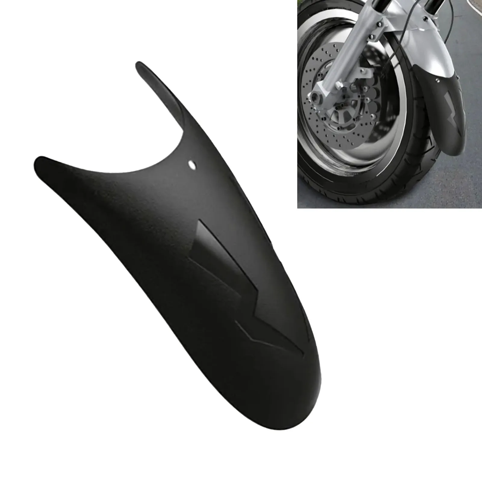 Motorcycle Front Mudguard Plastic Excellent Toughness Unique Pattern Motorcycle Mud Flaps A