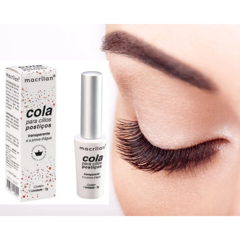 Glue For Transparent and Black False Eyelashes and Water Proof-Macrilan