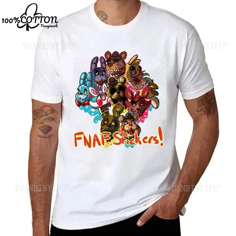 Hot Sale Classic Fnaf 2 Lovely Animatronics T Shirt Cotton Unisex Shirt  Printed Cool Loose Streetwear Hipster Harajuku view 6