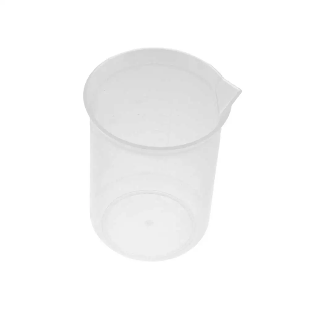 1PC Lightweight Transparent for Kitchen Laboratory Test Stackable Plastic Mixing Cups Beaker Measuring Cup Graduated Cylinder