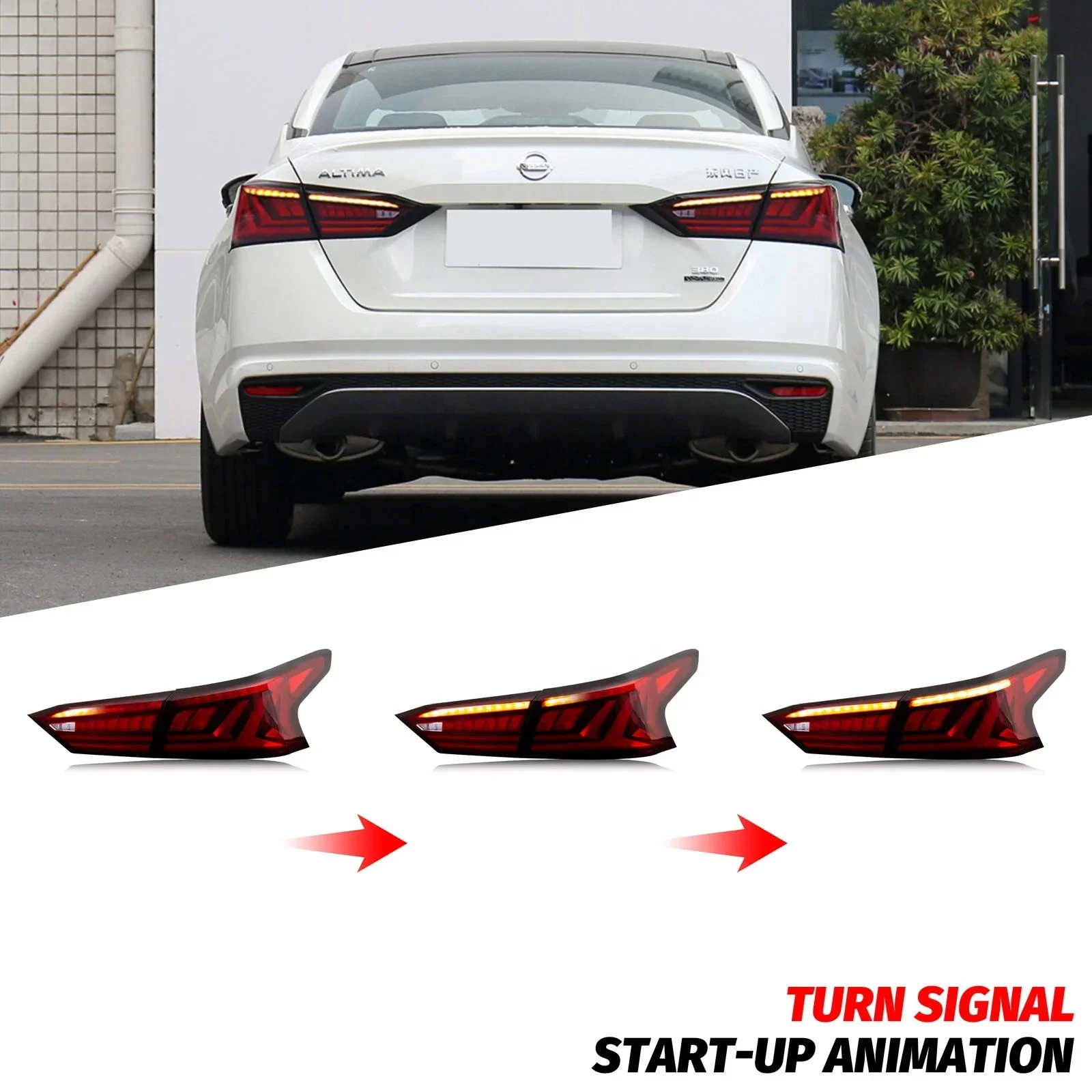 Auto Part LED Lamp Tail Light for Nissan Altima 2019 2024 SR SV Dynamic Turn Signal Brake Reverse Tuning Assembly