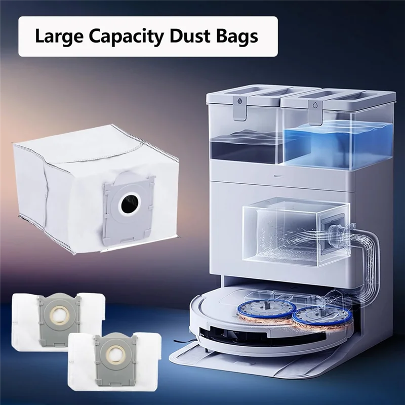 

B99A-Accessory Kit For Ecovacs Deebot T50 Max T50 Pro T50 Omni T50 Pro Omni T50 Max Pro Vacuum Cleaner Mop Pads Dust Bags