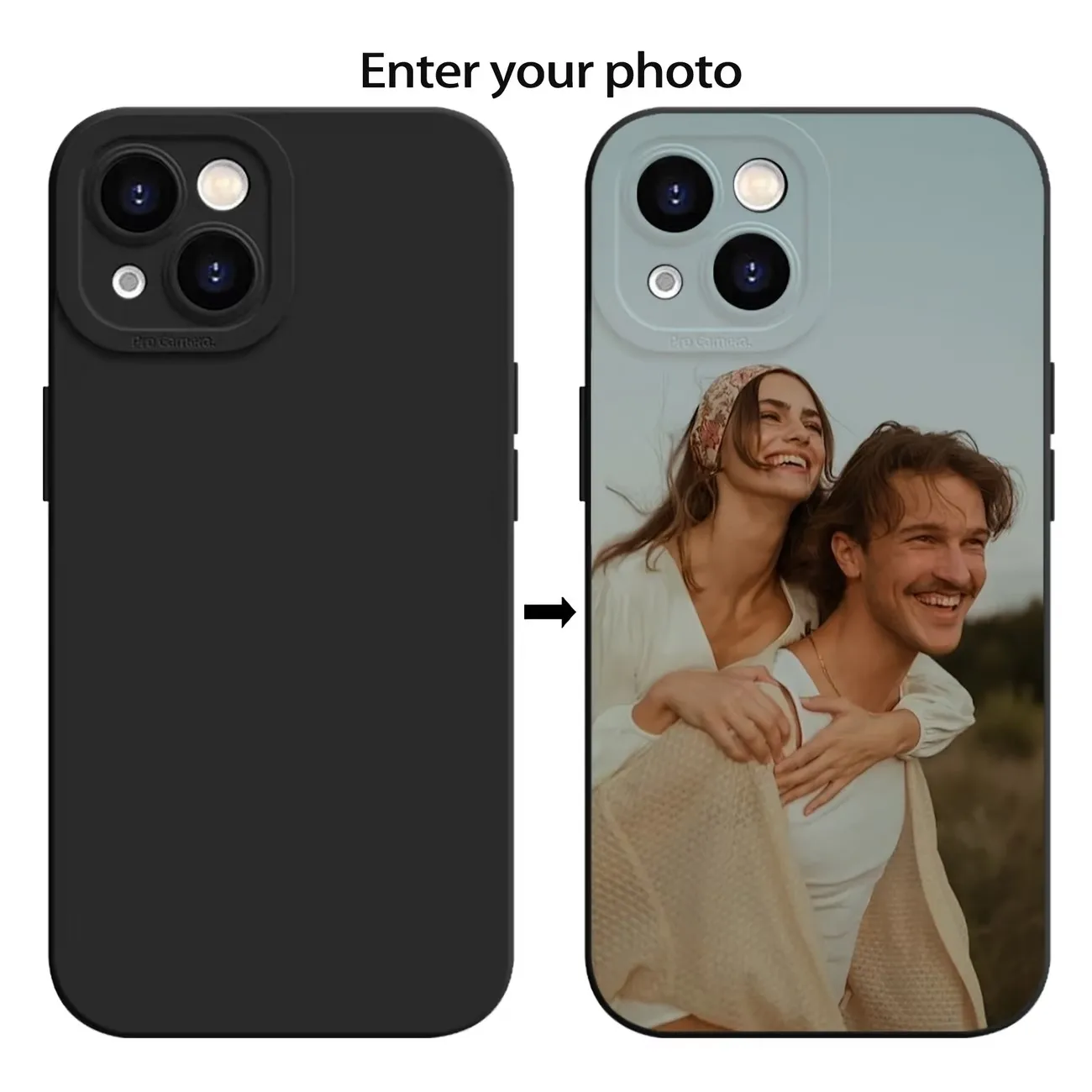 DIY Personalized Custom Case For iPhone 17 16 15 14 13 12 11 Pro Xs Max Mini X XR 6 6S 7 8 Plus 17e 16e Silicone Soft Back Cover view 6