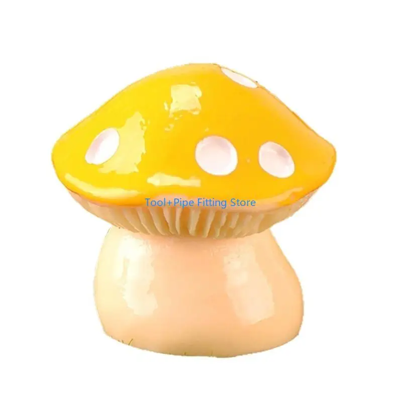 F92B Miniature Resin Mushroom Figurine Mini Resin Home Garden Lawn Decoration