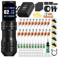 Kit de tatuaje Technolog, kit de bolígrafo para tatuaje, kit de máquina de tatuaje para maquillaje permanente, fuente de alimentación ajustable para tatuaje, pistola de tatuaje