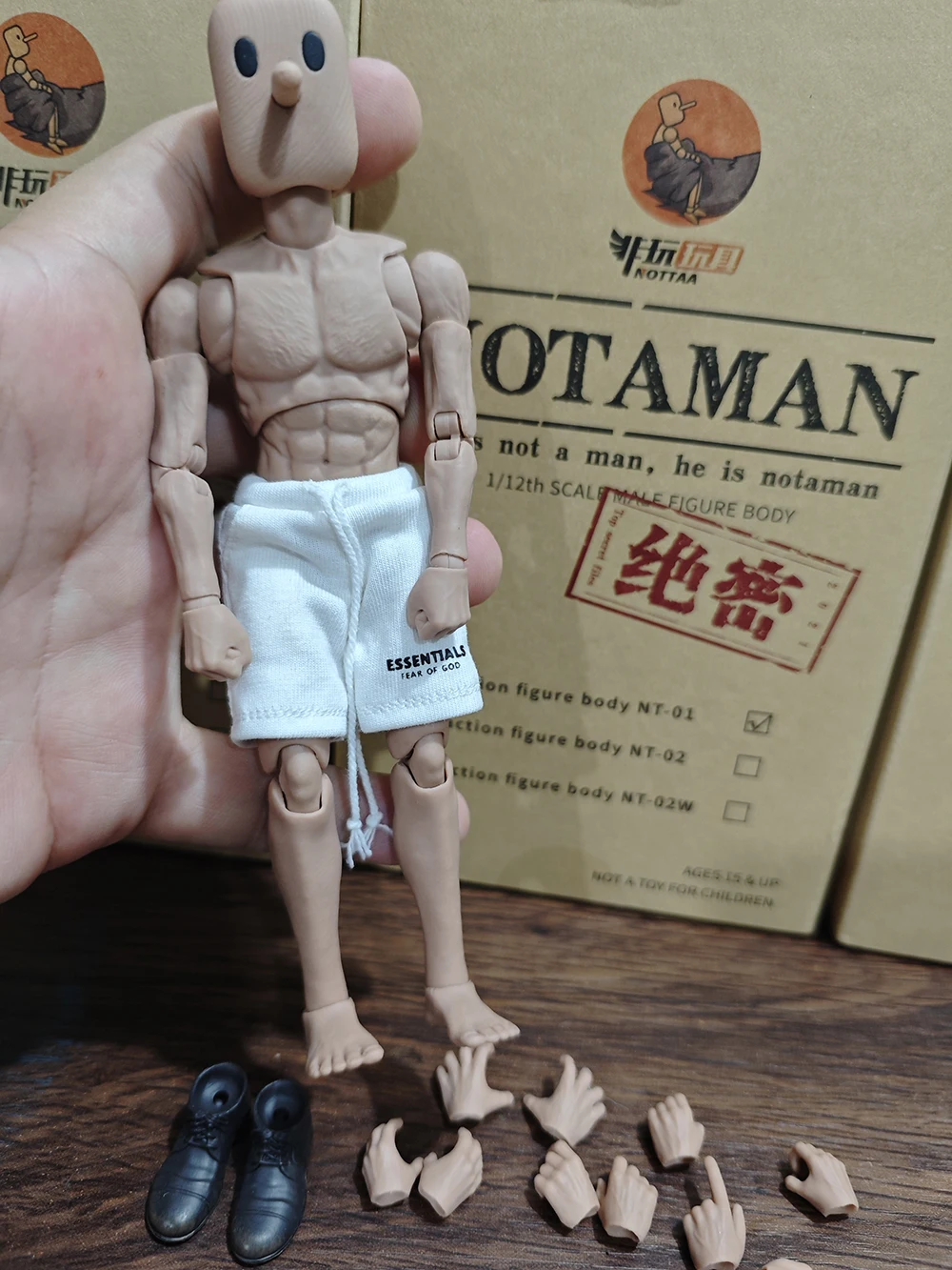 [No Pant ] 1/12 Notaman 16cm Artist Art Painting Action Figure Sketch Draw Male Movable Body Joint Figure Toy Model