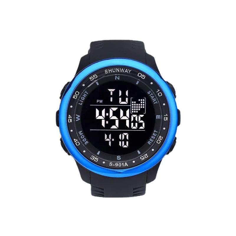 UTHAI CE124 Waterproof Nightlight Alarm Clock Sports Men\'s Electronic Watch Fashion Creativity Multifunctional Electronic Watch