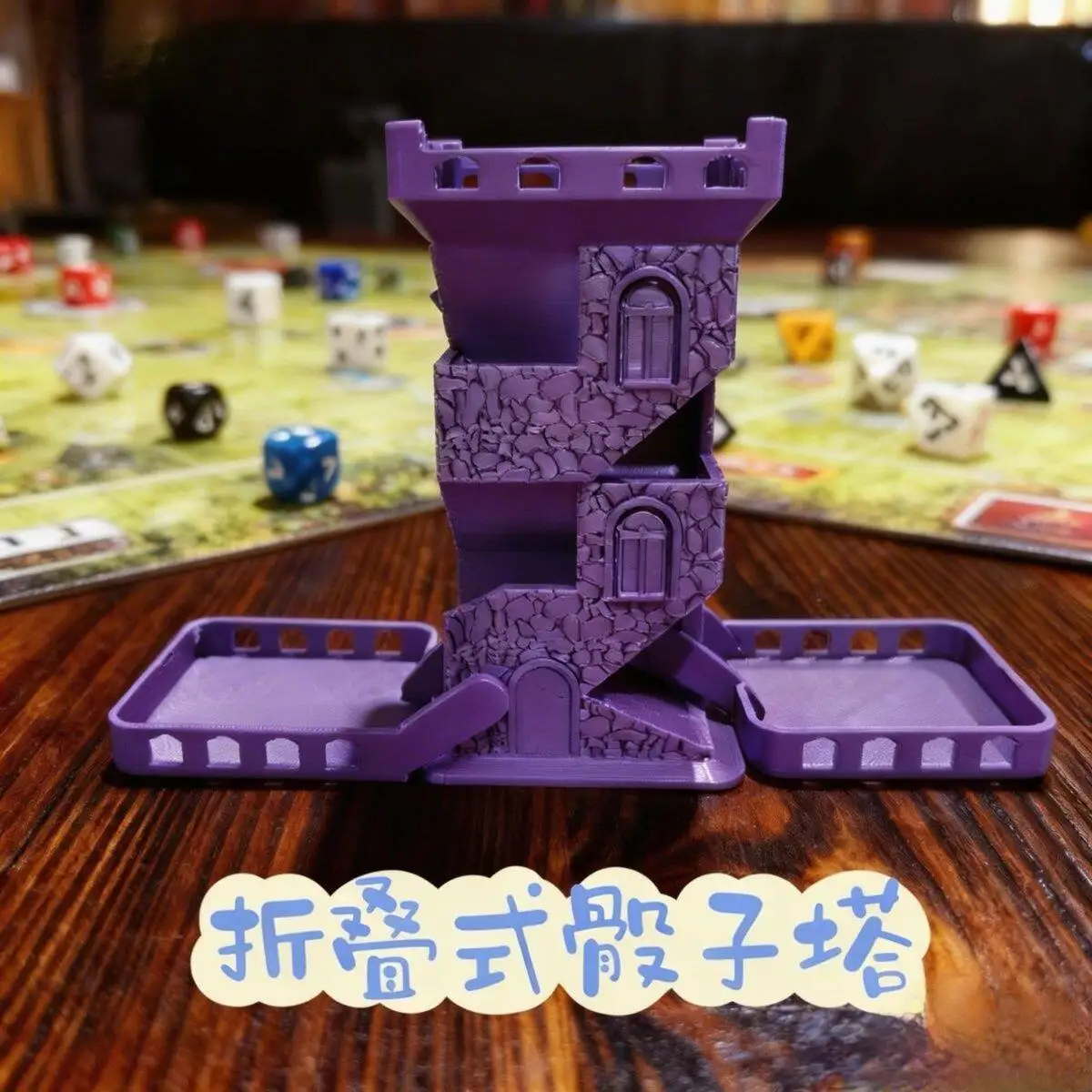 

Multi-Functional Foldable Dice Tower Easy Storage Tabletop RPG COC Board Game Accessory dice tool